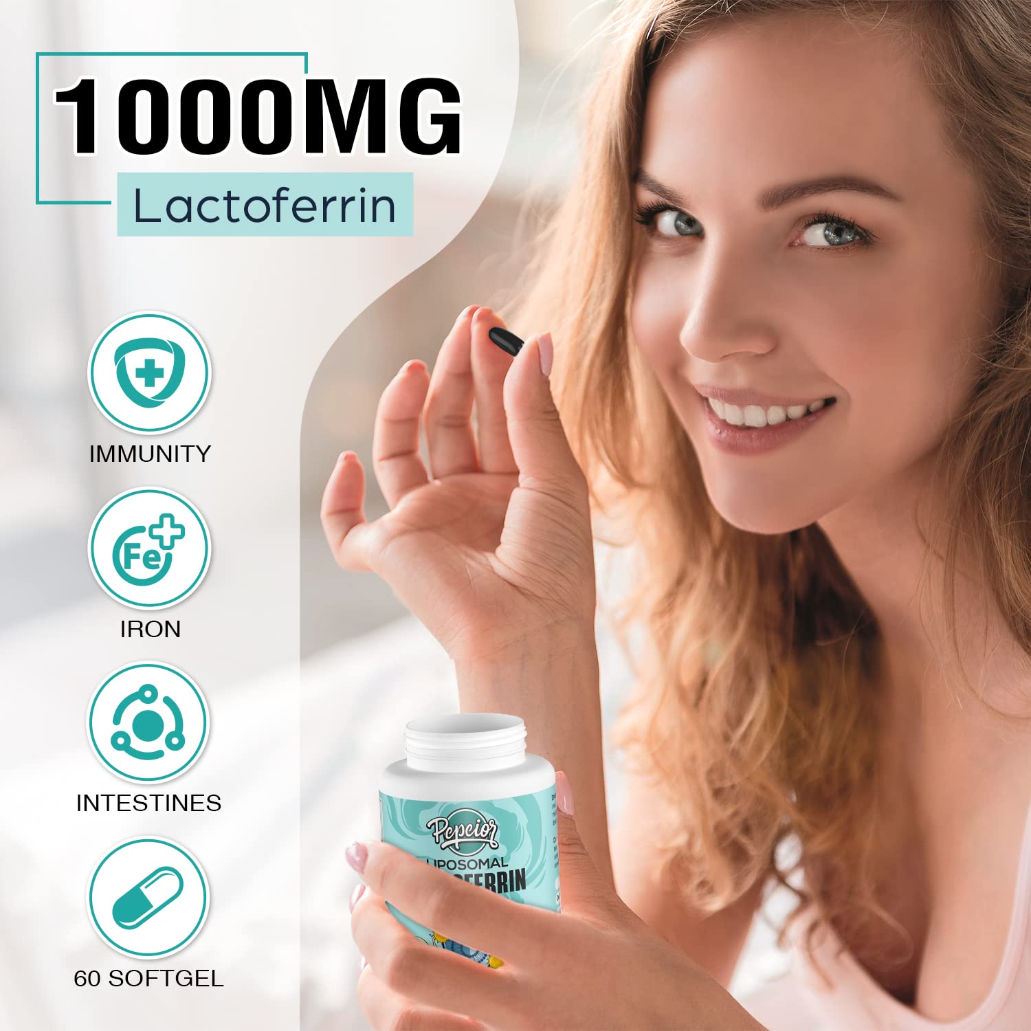Bovine colostrum source visual for lactoferrin origin.