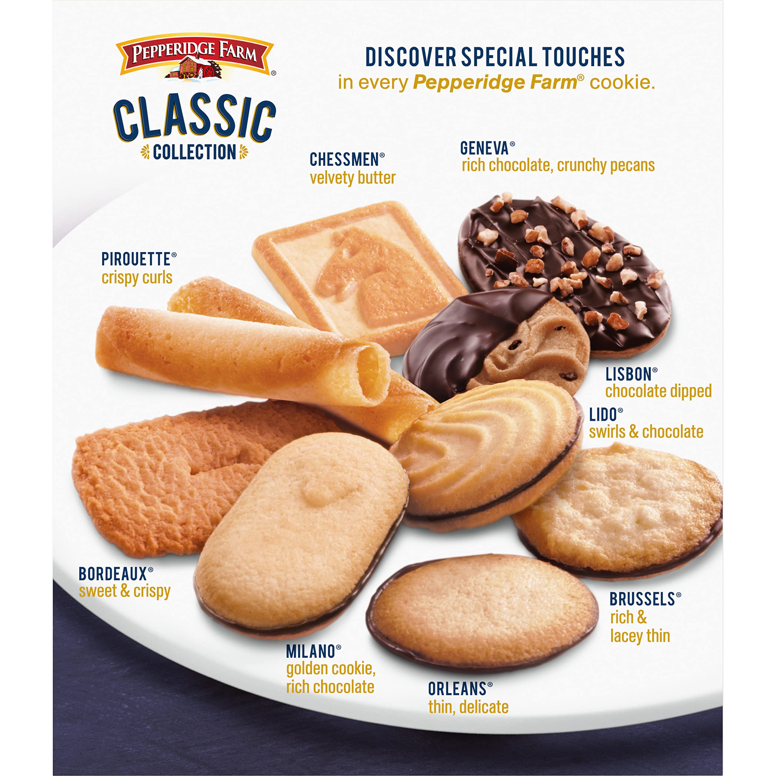 Pepperidge Farm Bordeaux cookie, delicate crunch for entertaining