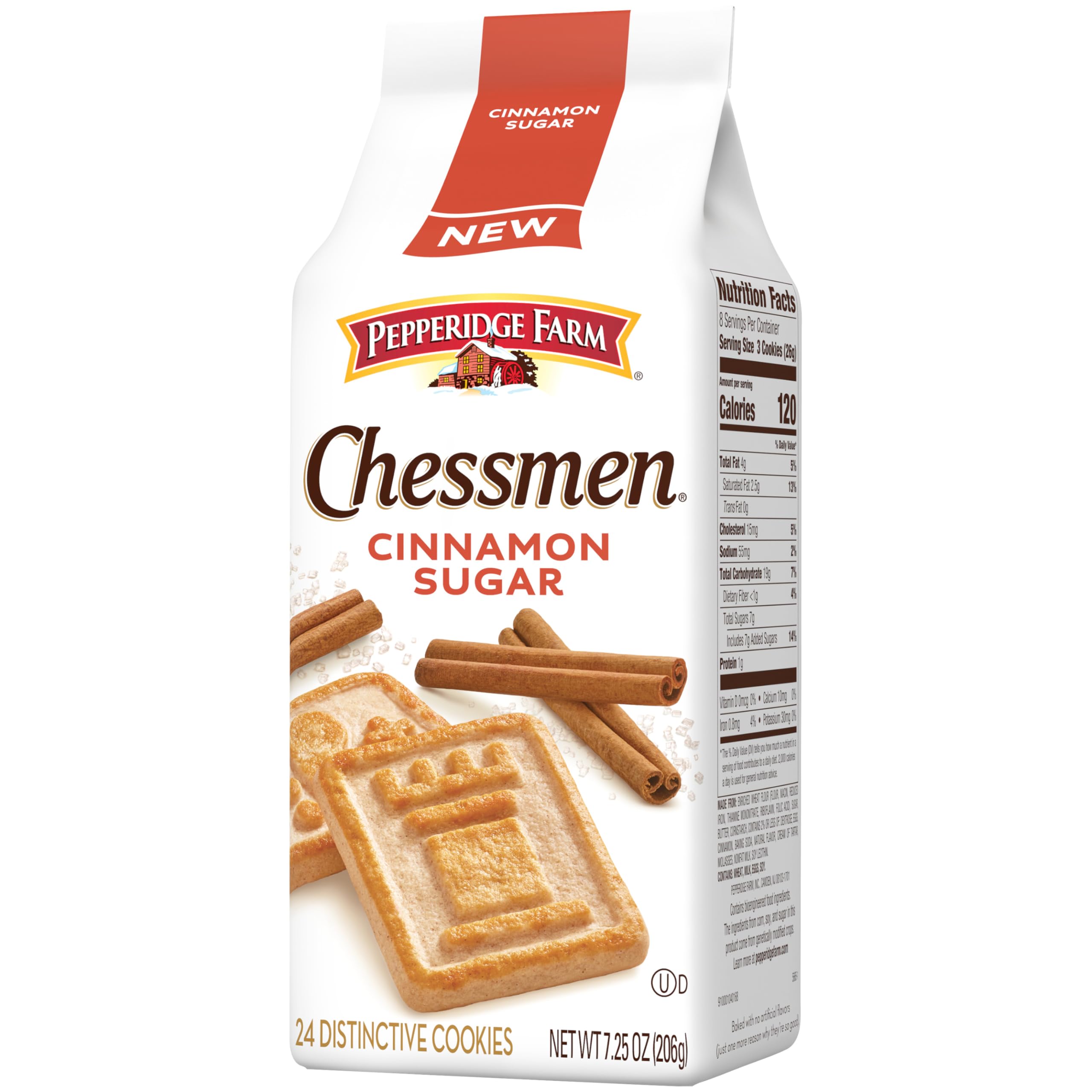 Pepperidge Farm Chessmen Cinnamon Sugar cookies gift plate: charming treat for holidays and gatherings.