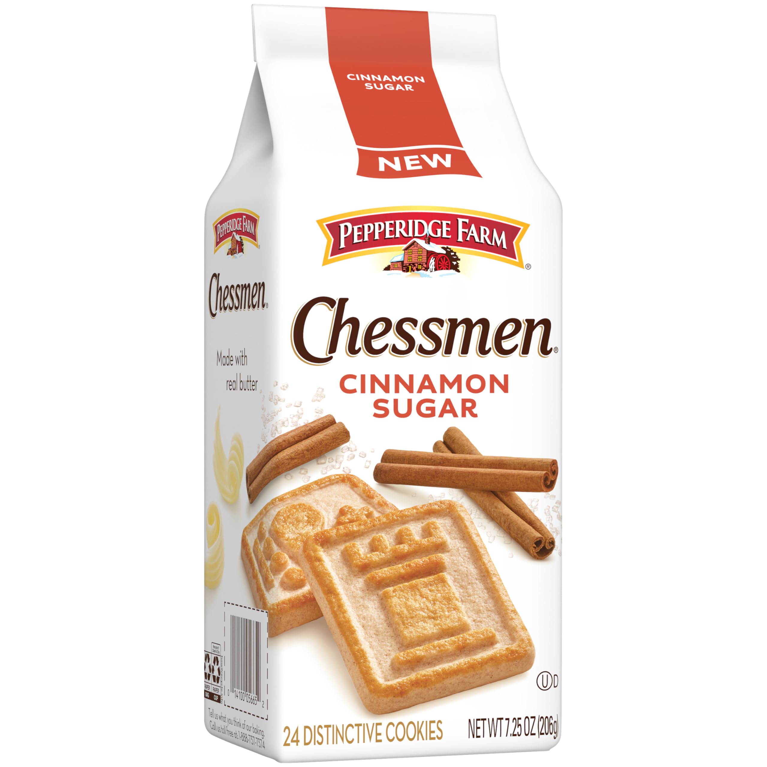 Pepperidge Farm Chessmen Cinnamon Sugar cookies with tea: perfect afternoon pairing for relaxing moments.