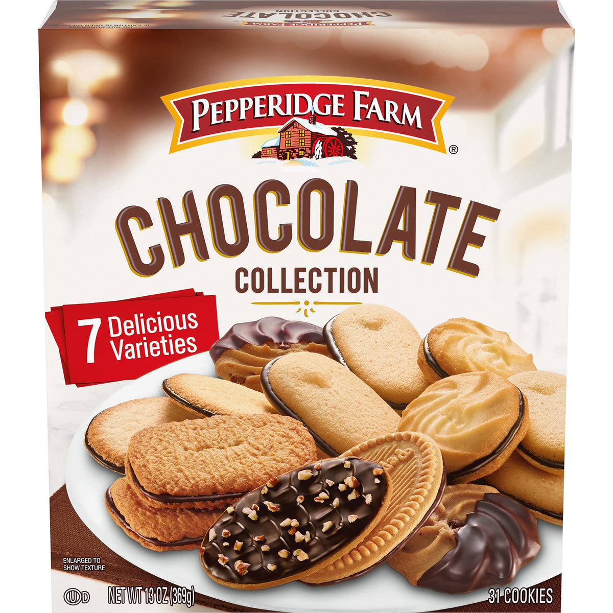 Pepperidge Farm Chocolate Collection dark chocolate Milano cookie close-up for gourmet snacking.