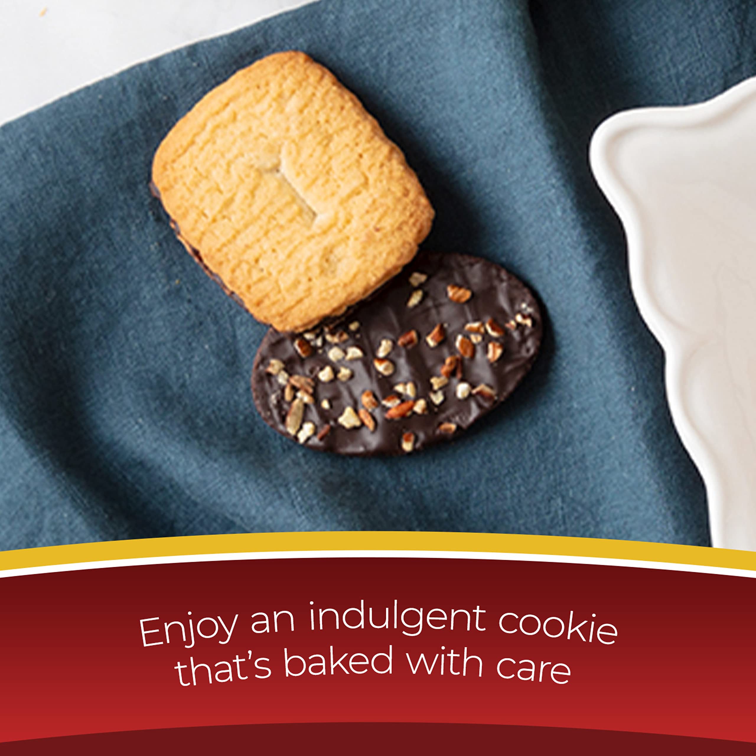 Pepperidge Farm Lisbon cookie with chocolate and crunch, snack-ready.