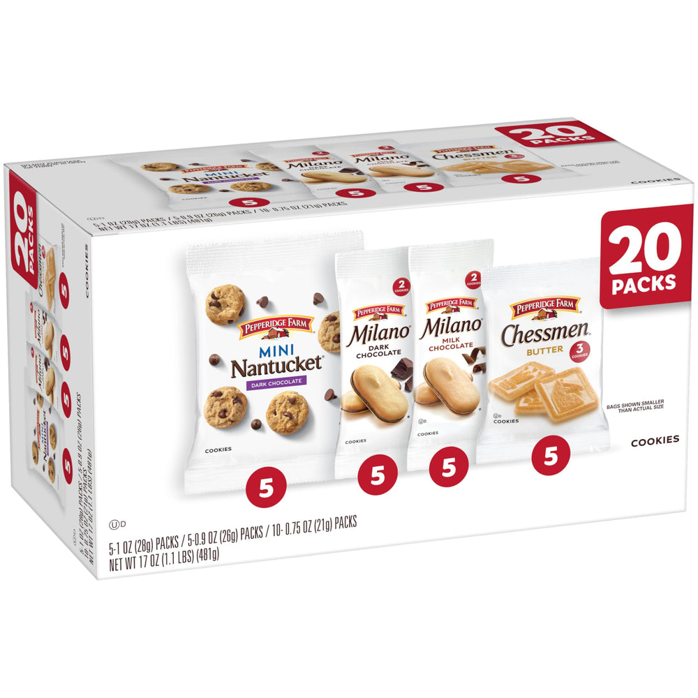 Pepperidge Farm Nantucket mini dark chocolate chip snack pack delivers bite-size indulgence