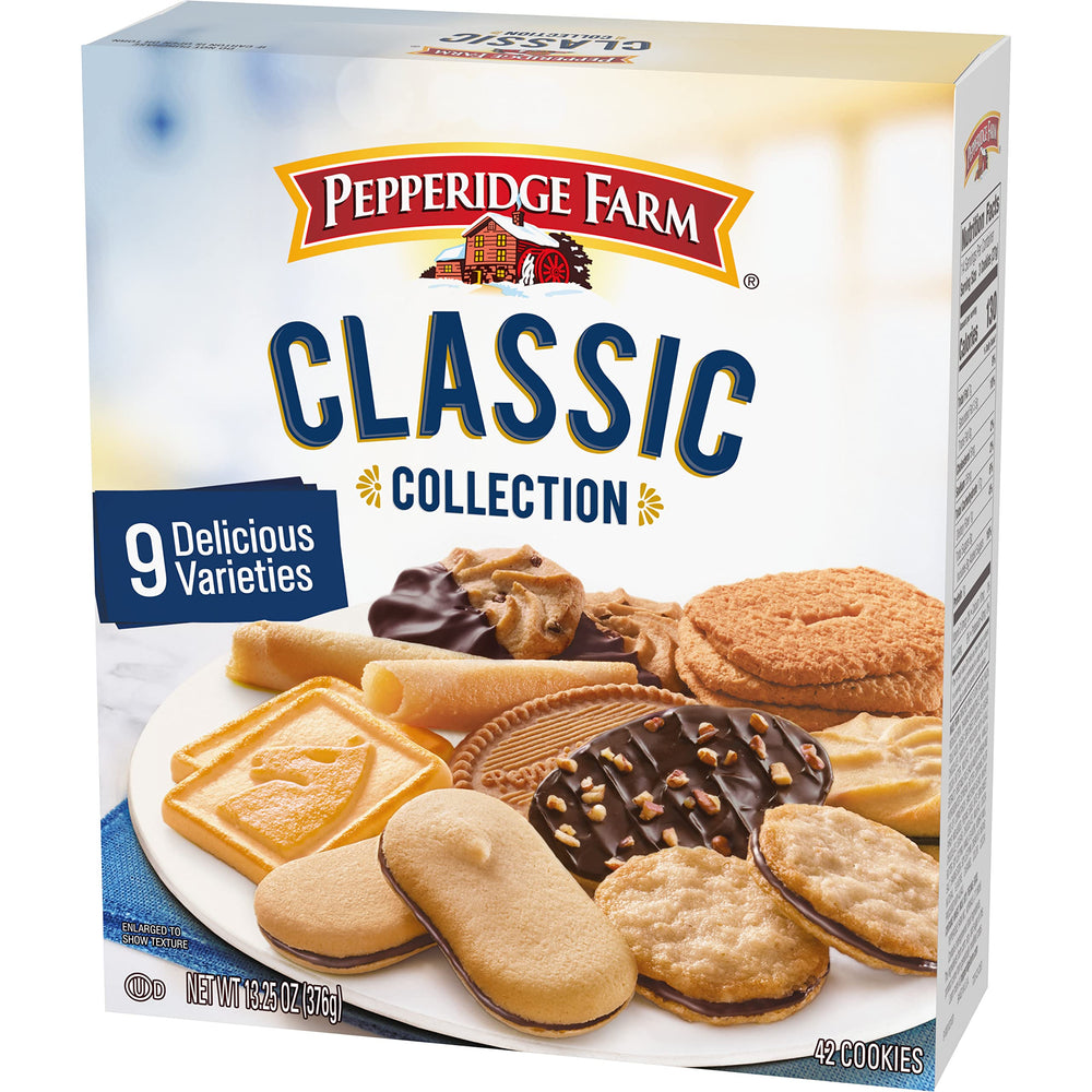 Pepperidge Farm Geneva cookie with chocolate and pecans, rich texture