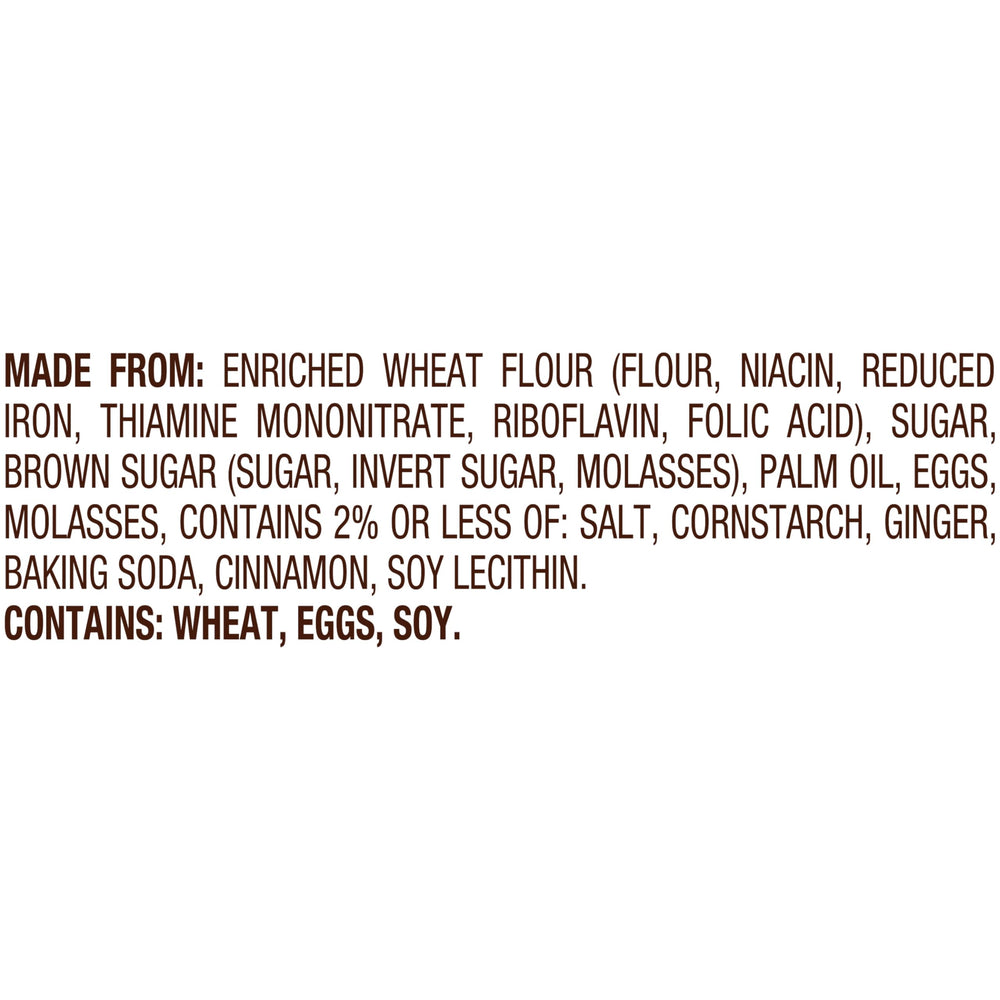 Pepperidge Farm Gingerman cookies perfect for dunking in milk.