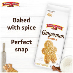 Pepperidge Farm Gingerman cookies with sugar sprinkles add festive crunch.