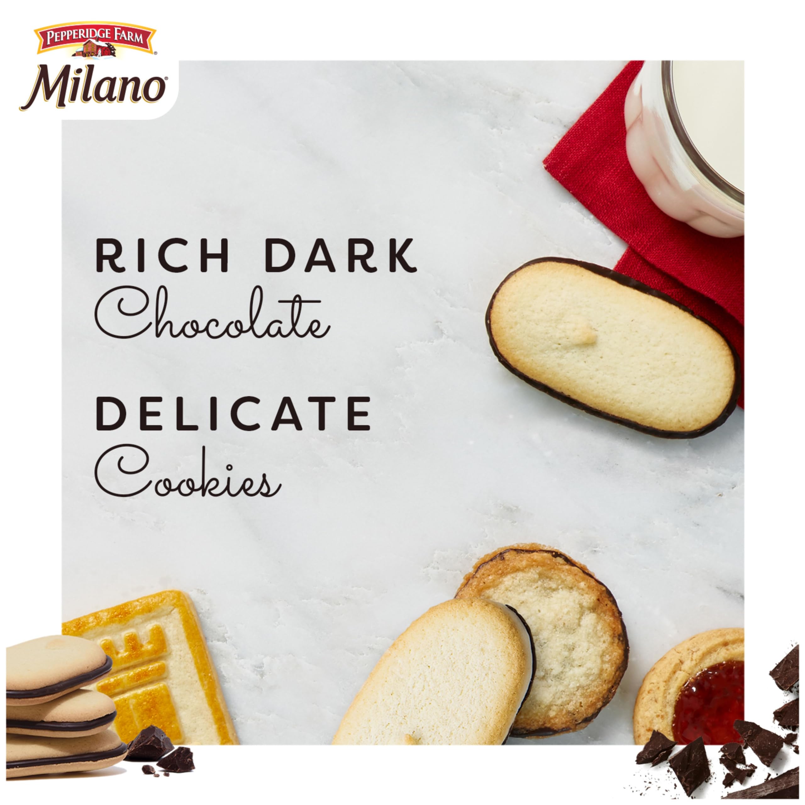 Pepperidge Farm Milano Dark Chocolate Cookies coffee pairing, perfect afternoon treat.