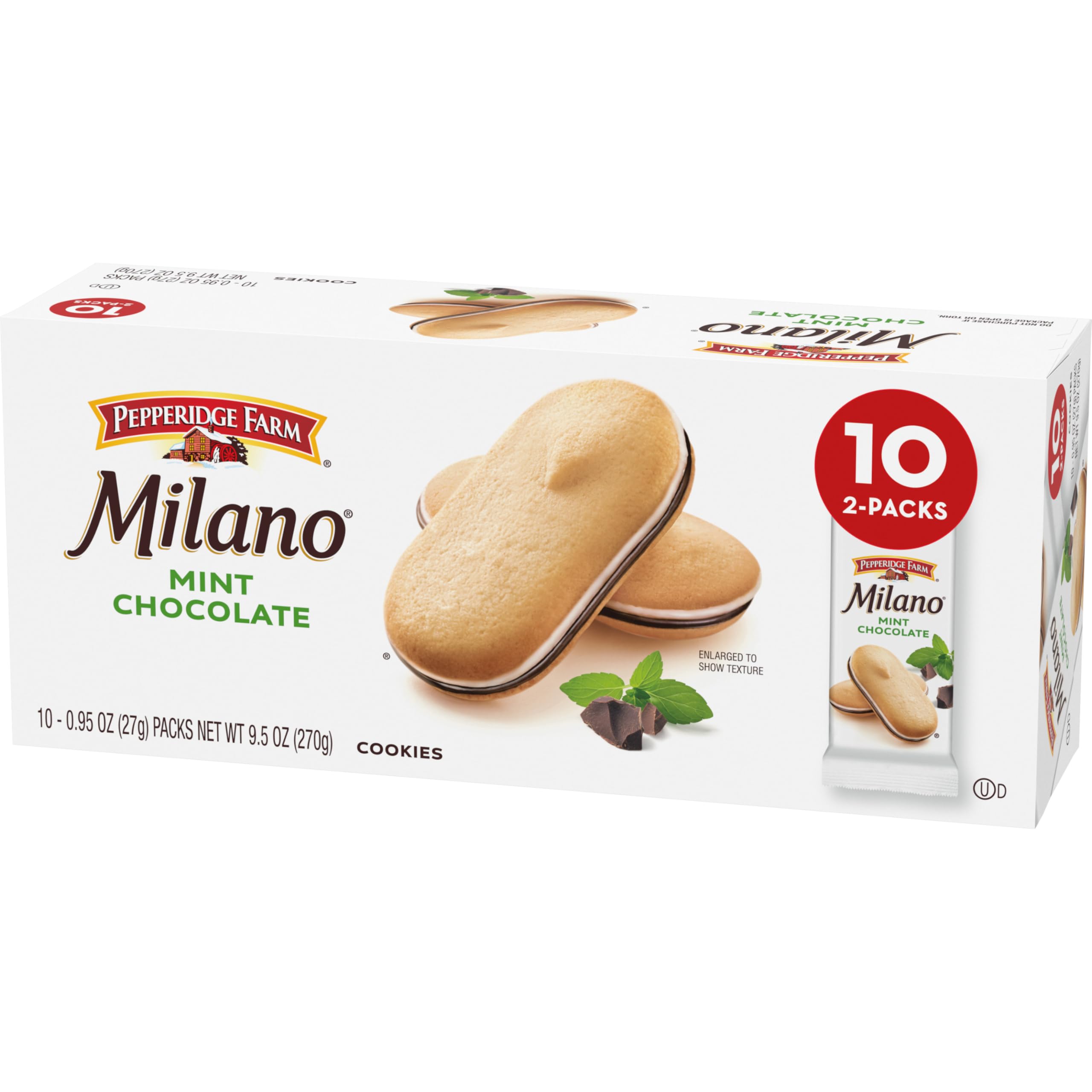 Pepperidge Farm Milano Mint-plate-display: elegant pairing for tea time moments.
