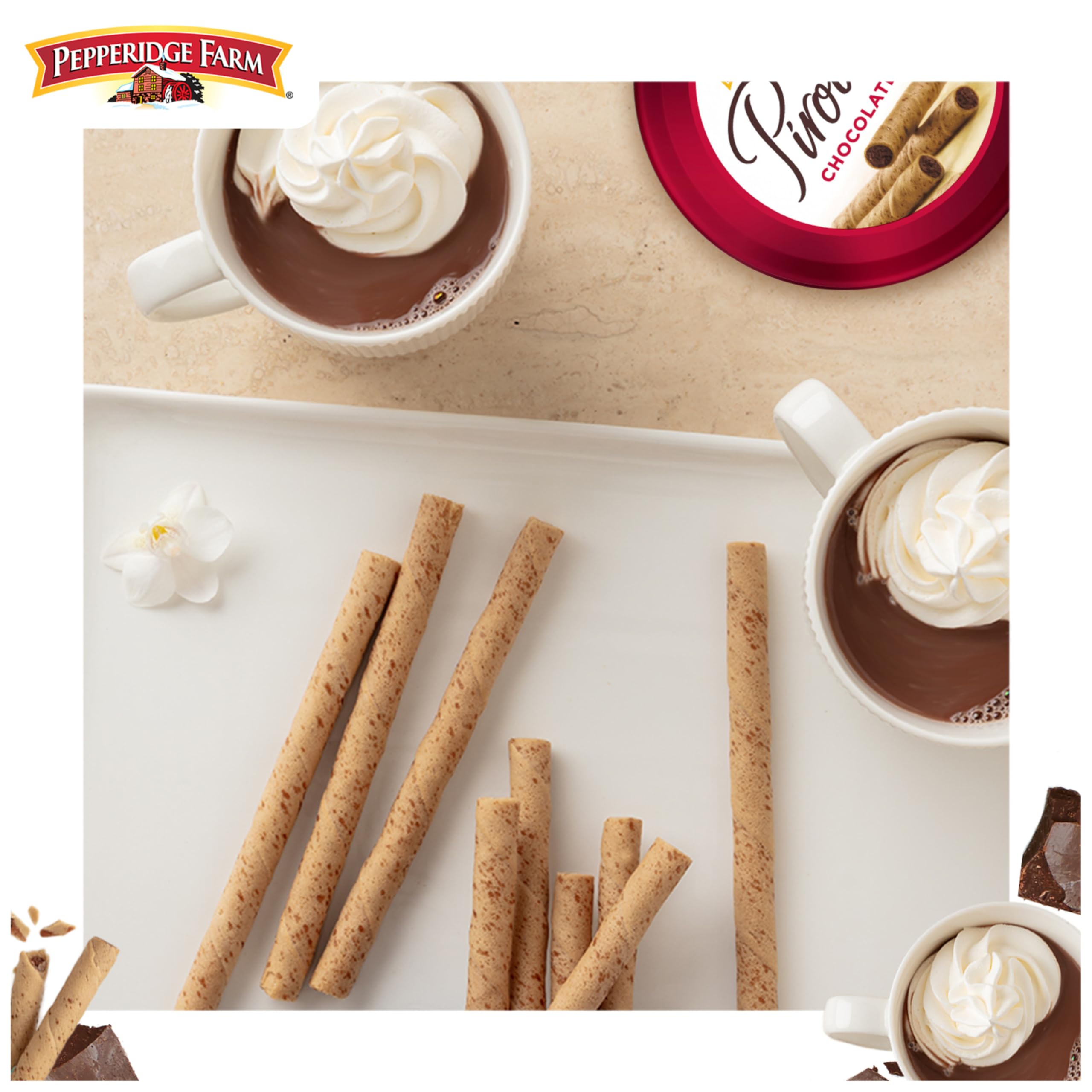 Pepperidge Farm Pirouette Cookies tea pairing, elevating afternoon ritual.
