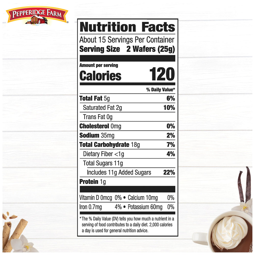 Pepperidge Farm Pirouette wafers on a tea service for refined afternoon pairing.