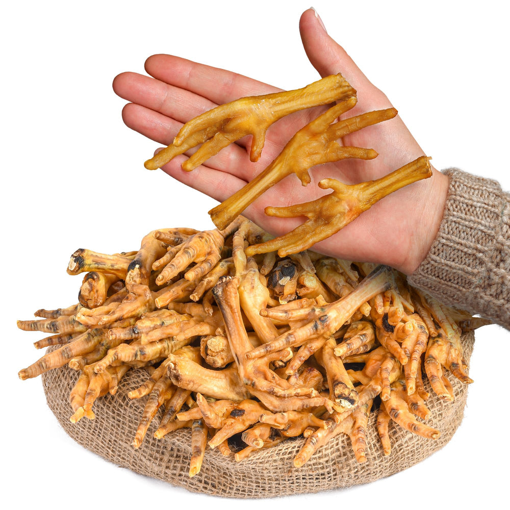 PEPPY DOG chicken feet treats in a 50-count bag for rewards