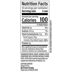 Pepsi Real Sugar soda 10-pack front emphasizes convenient party size.