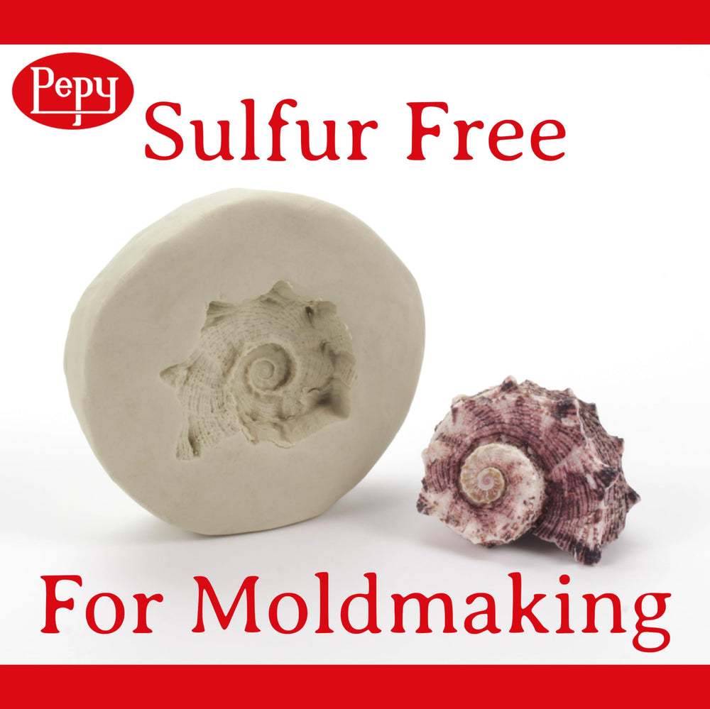 Pepy sulfur-free clay suitable for molds and accurate prototyping