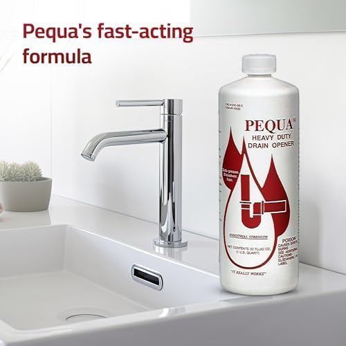 PEQUA Heavy Duty Drain Opener supports regular drain maintenance.