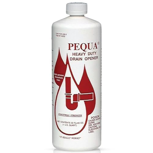 PEQUA Heavy Duty Drain Opener pouring action enables quick unclogging.