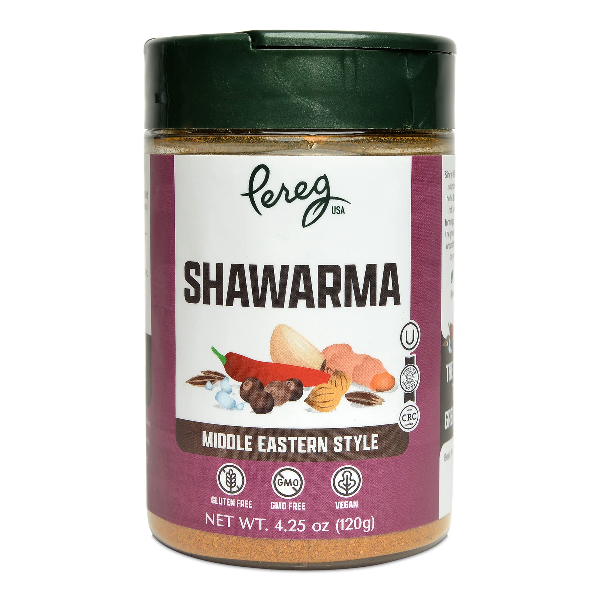 Pereg Shawarma Spice sprinkled on roasted vegetables for depth.