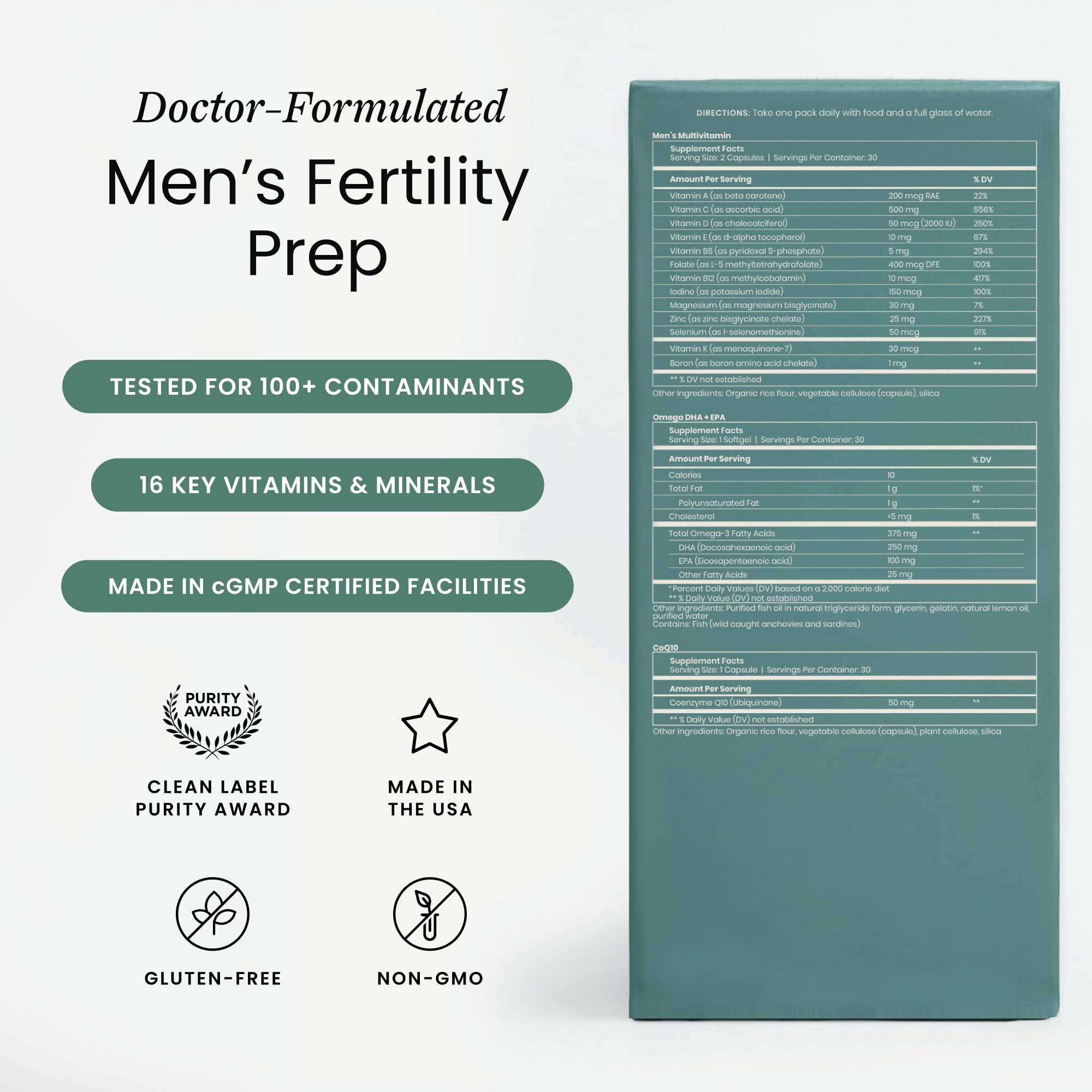 Perelel Men’s Multi Pack omega-dha-epa-softgel supports heart and brain health.