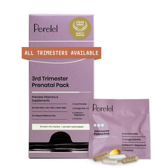 Perelel third-trimester daily sachet supports a convenient late-pregnancy routine