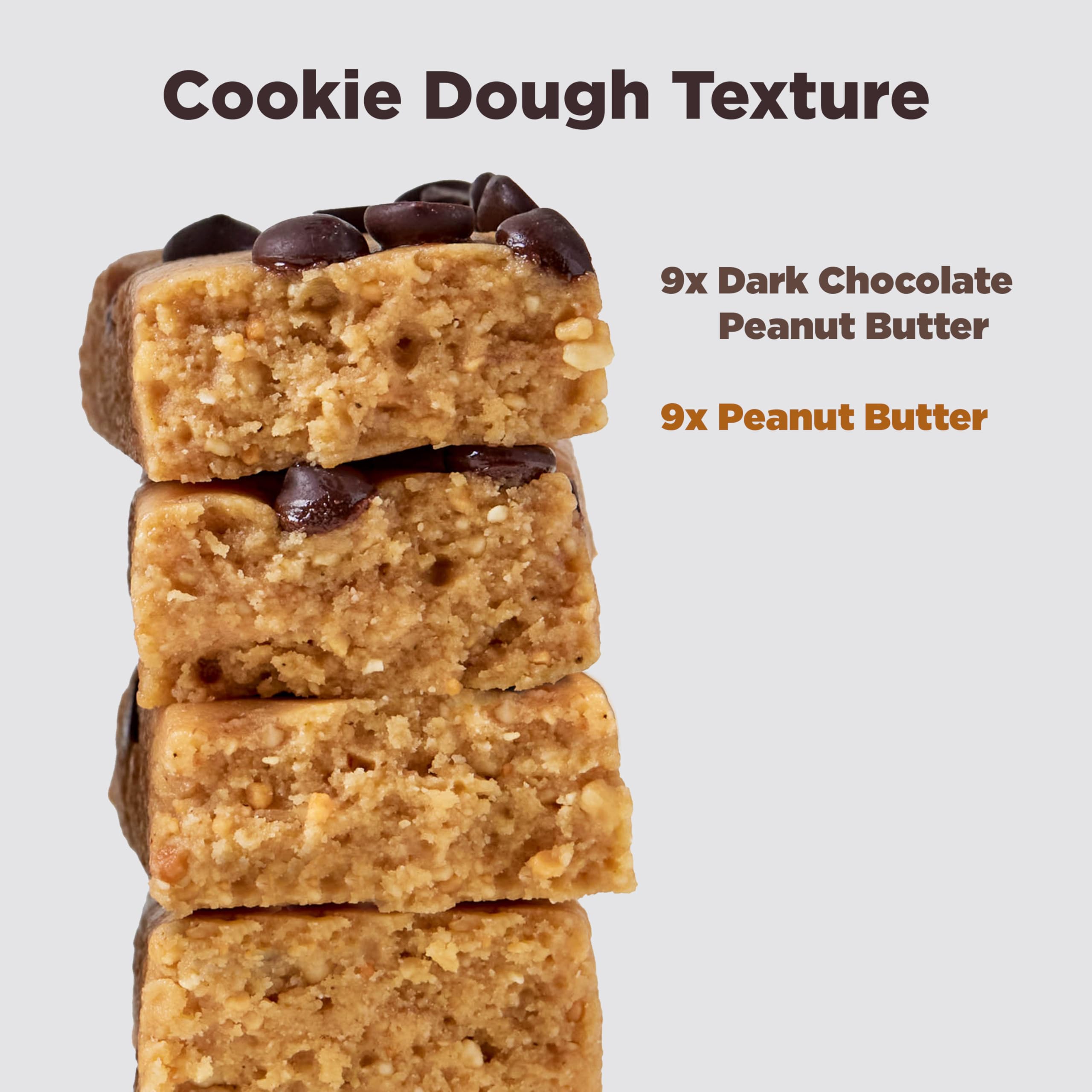 Perfect Bar Mini Cookie Dough texture bar satisfying snack