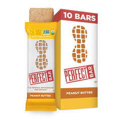 Perfect Bar Peanut Butter Protein Bar front pack showing gluten-free nutrition for on-the-go fuel
