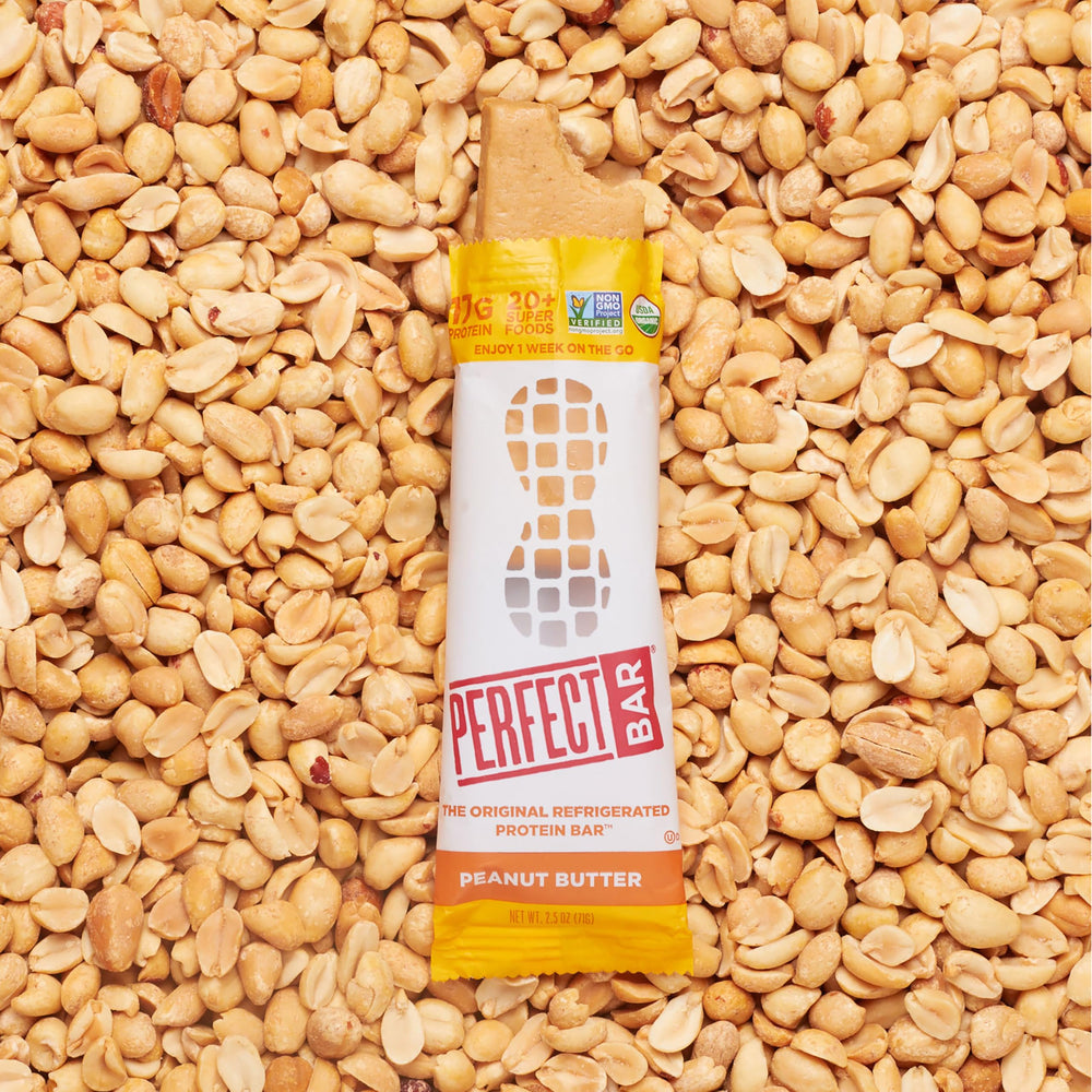 Gluten-free and non-GMO label on Perfect Bar packaging