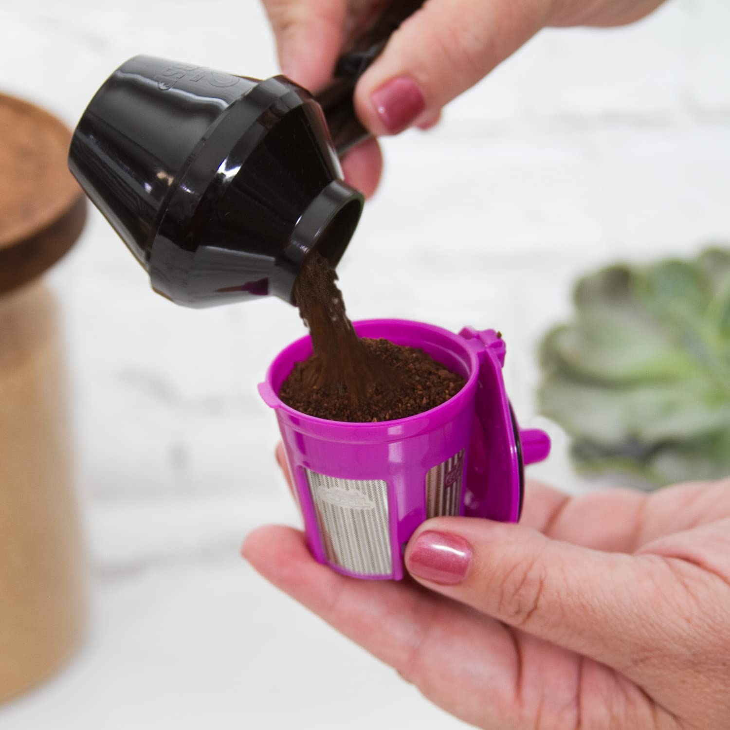 Perfect Pod EZ-Scoop easy to clean and store after brewing.