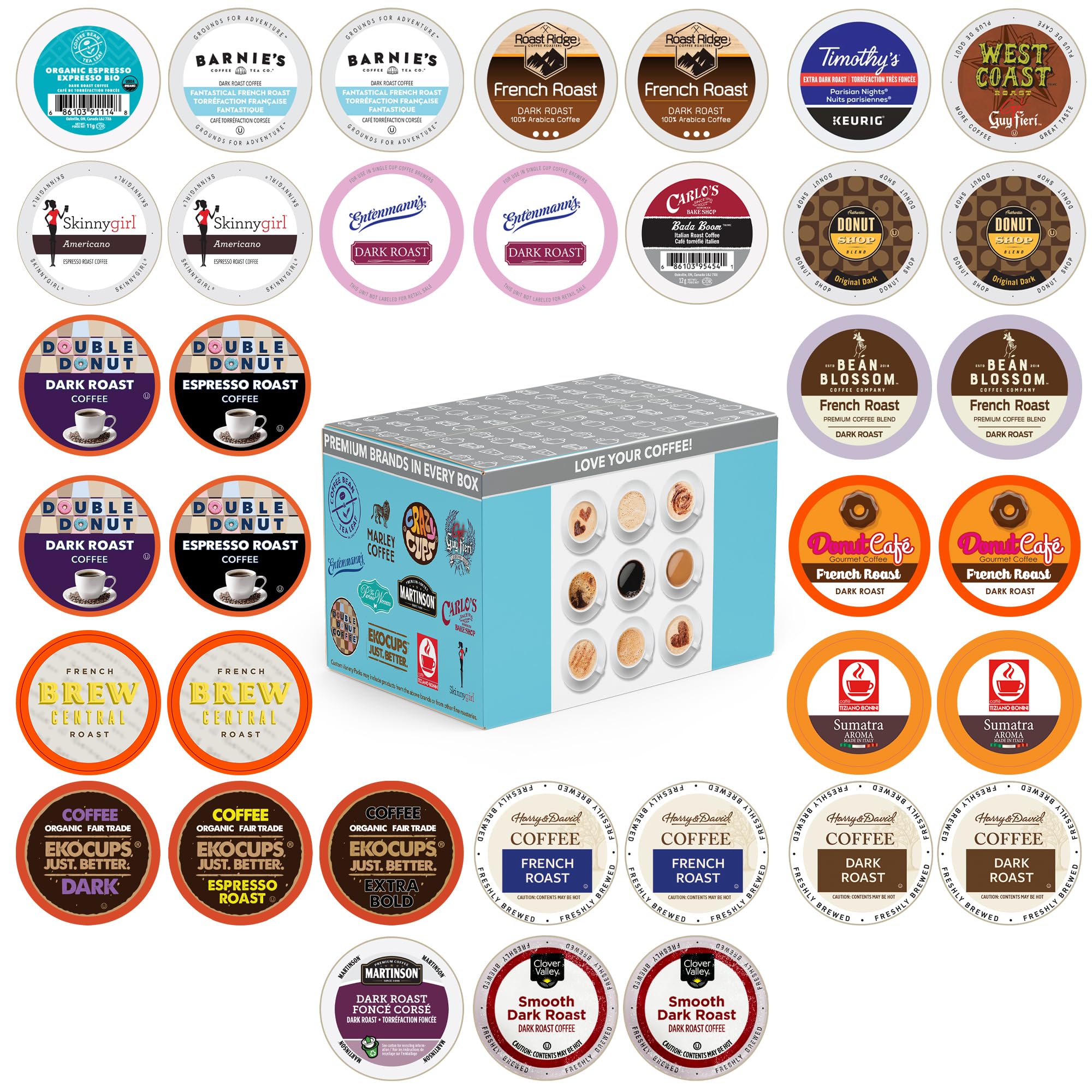 Perfect Samplers dark roast pod variety pack collection for bold mornings