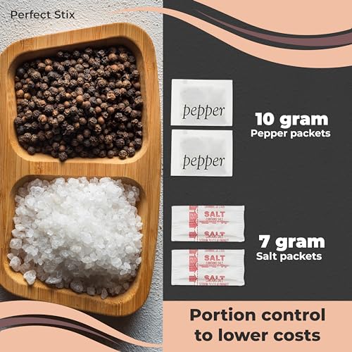 Perfect Stix pepper packets 10g for consistent flavor on the go.