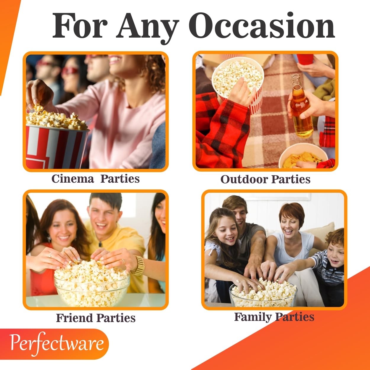 Perfectware aroma-ready popcorn setup for easy, consistent popping