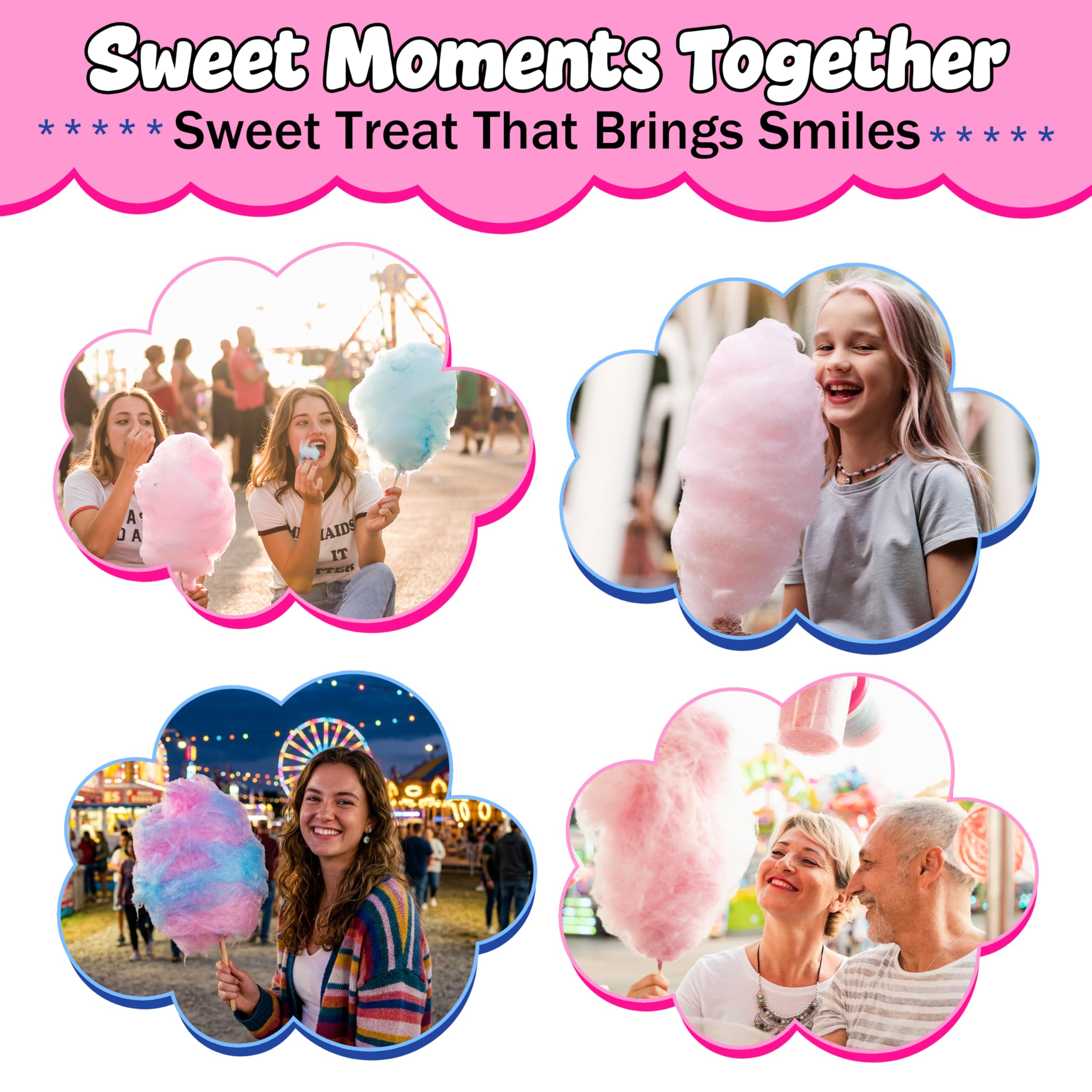 Perfectware USA-made cotton candy kit packaging for vendors.