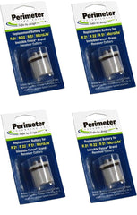 Perimeter Technologies four-pack battery for R21 collar, compact lithium-ion design for extended fence use.