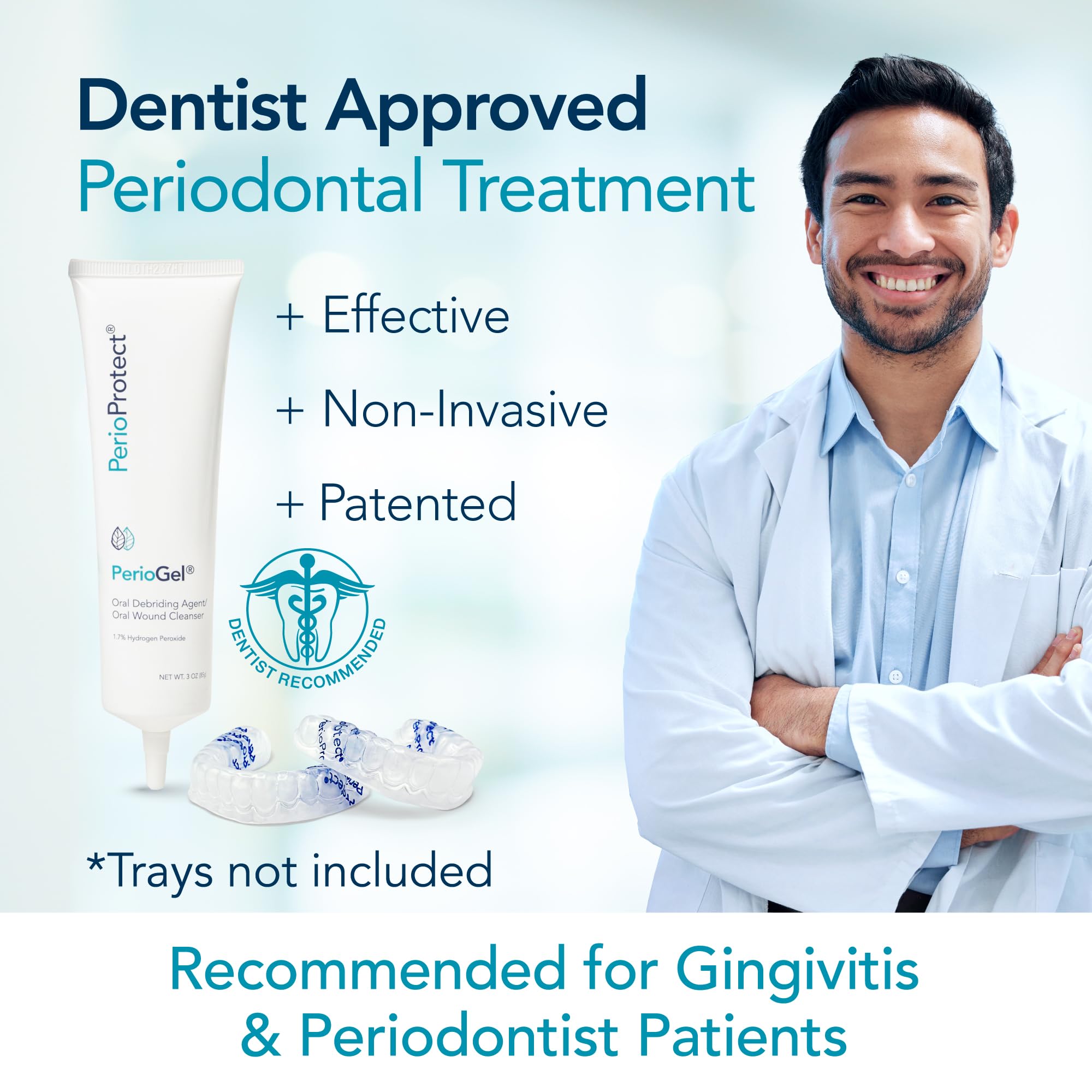 Perio Protect Perio Gel packaging highlighting original peroxide formulation.