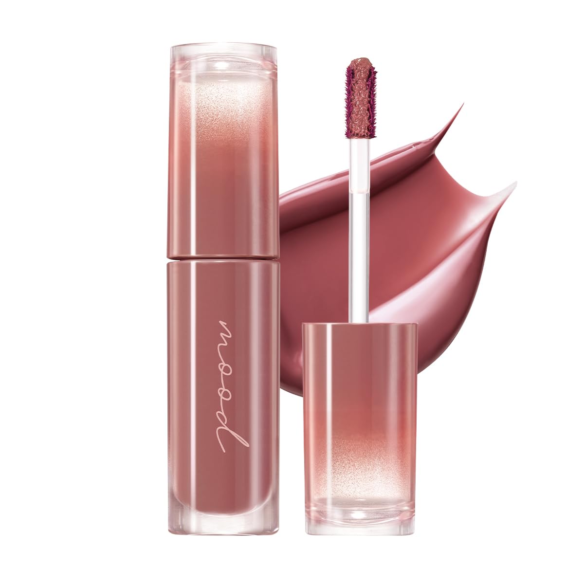 Peripera Ink Mood Glowy Tint bottle closeup, showcasing moisture and color
