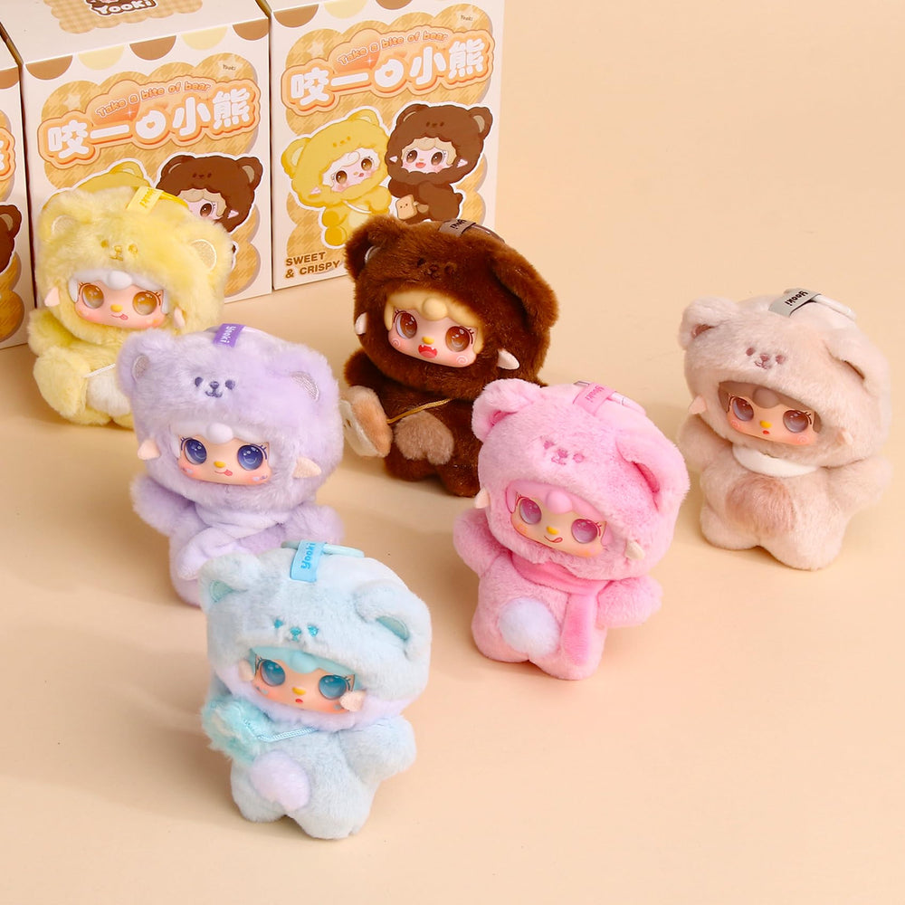 Perklzau Yooki cheese bear detail highlighting kawaii expression.