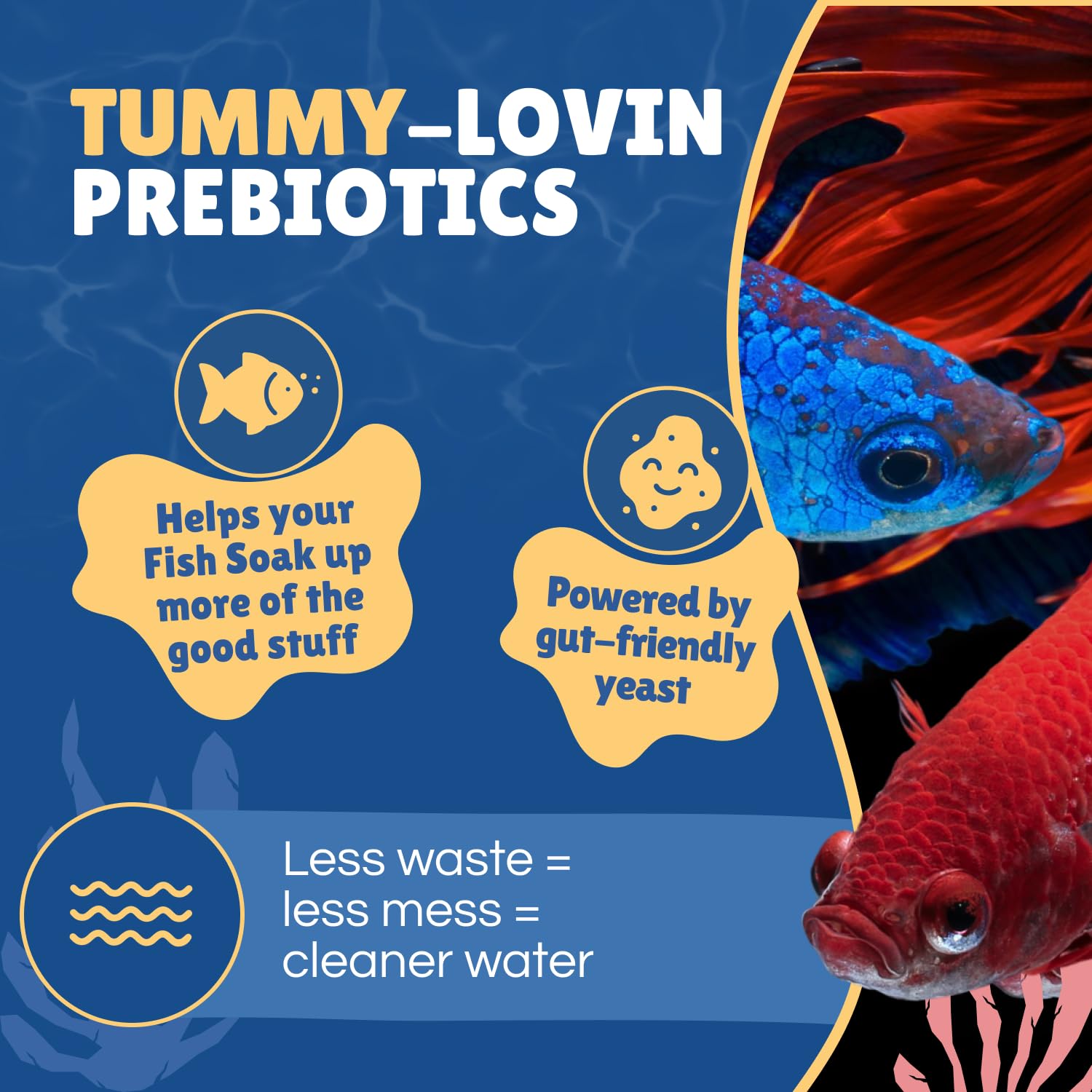 Perky Fins Betta Boost Pops : fabriqué aux États‑Unis avec ingrédients soigneusement sélectionnés.