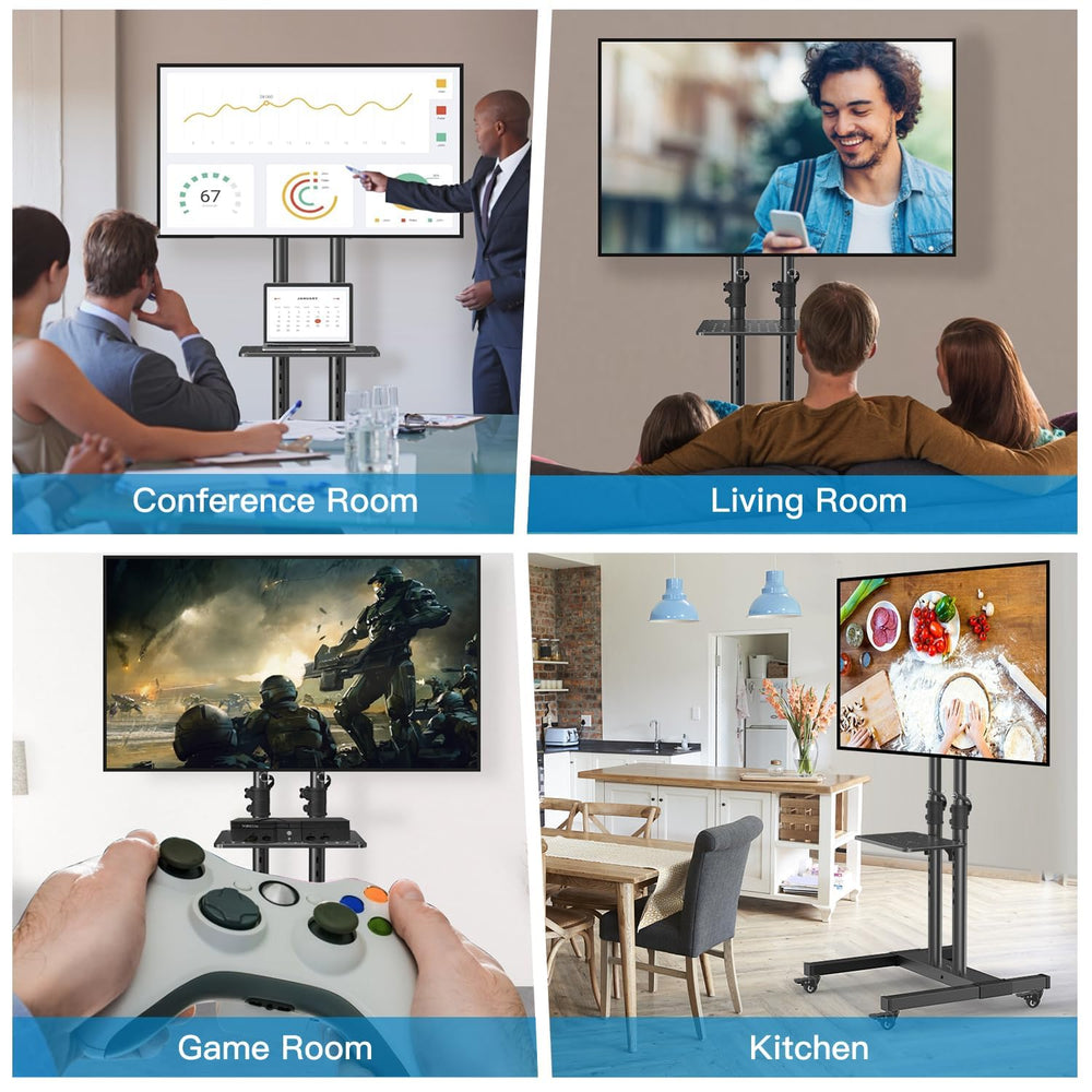 PERLESMITH compatible with 32-83 inch TVs up to 110 pounds.
