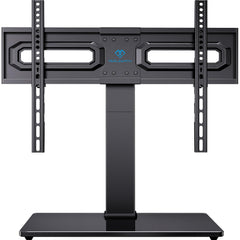 PERLESMITH PSTVS35 tabletop base glass provides stable support for large TVs.