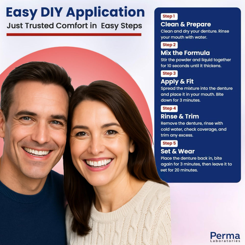 Perma Soft reliner kit proudly made in the USA