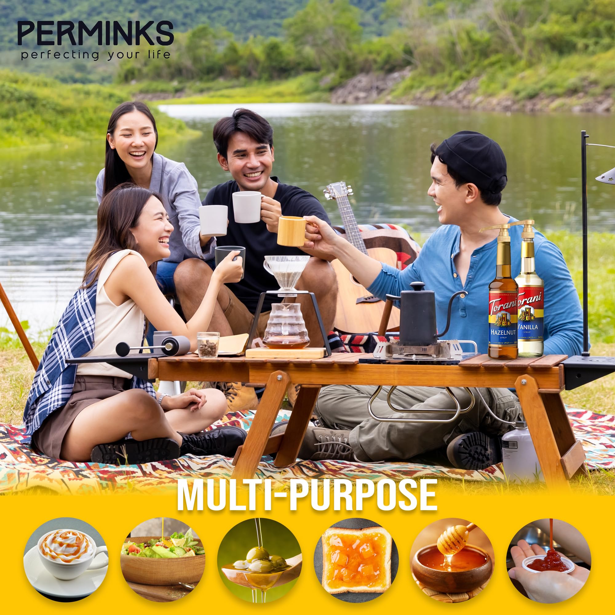 PERMINKS gold finish adds premium look to your beverage station