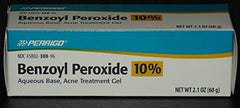 Perrigo benzoyl peroxide gel texture close-up for quick, targeted acne spot treatment