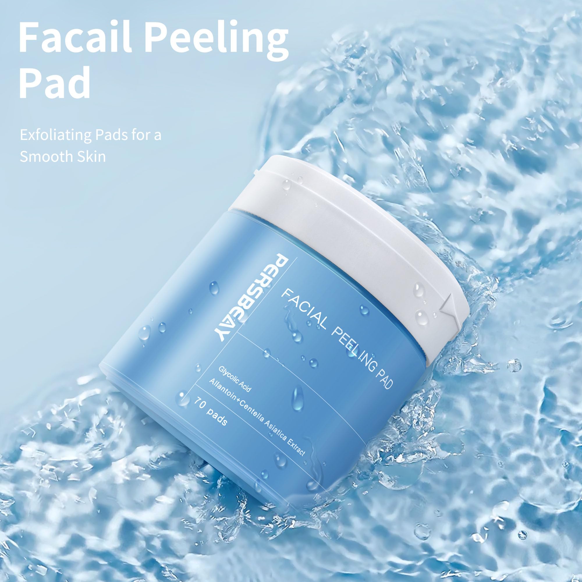 Persbeay pads embossed side close-up highlighting gentle exfoliation texture