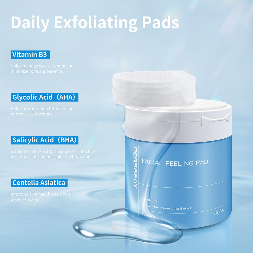 Persbeay pads gauze side for precise nose and contour exfoliation