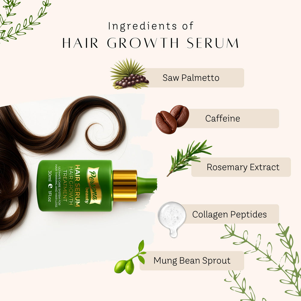 Persona Beauty botanical extracts highlight natural scalp nourishment.