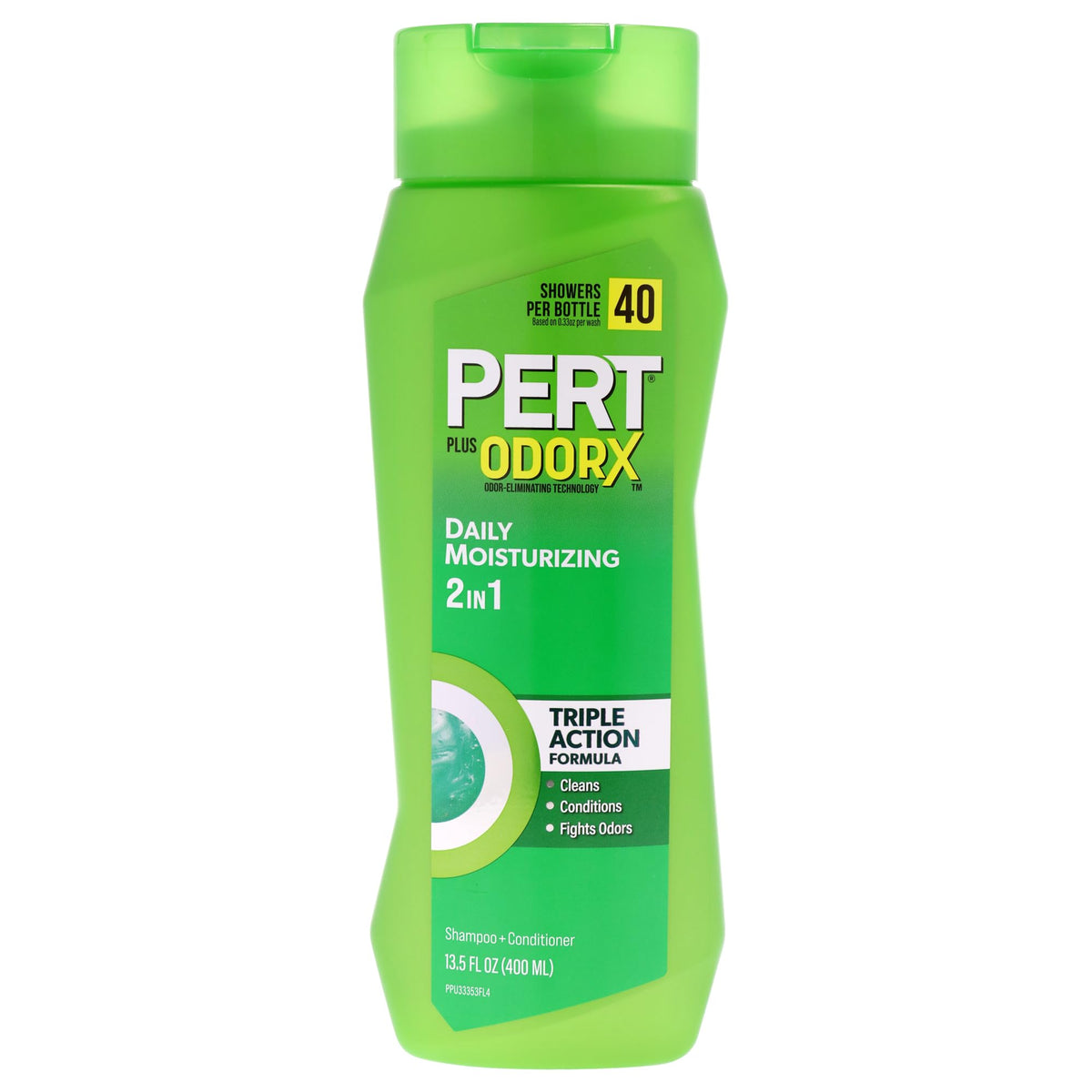 Pert Plus 2-in-1 bottle pour for quick daily cleansing of normal hair