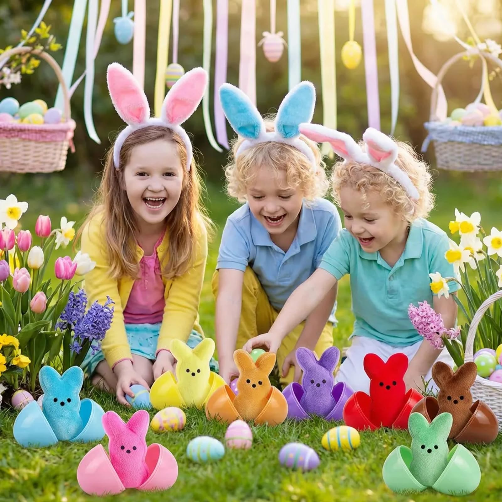 PERUKOYO soft plush bunny inviting hugs and imaginative play