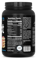 PEScience Select powder scoop in tub highlights 24 g protein per serving