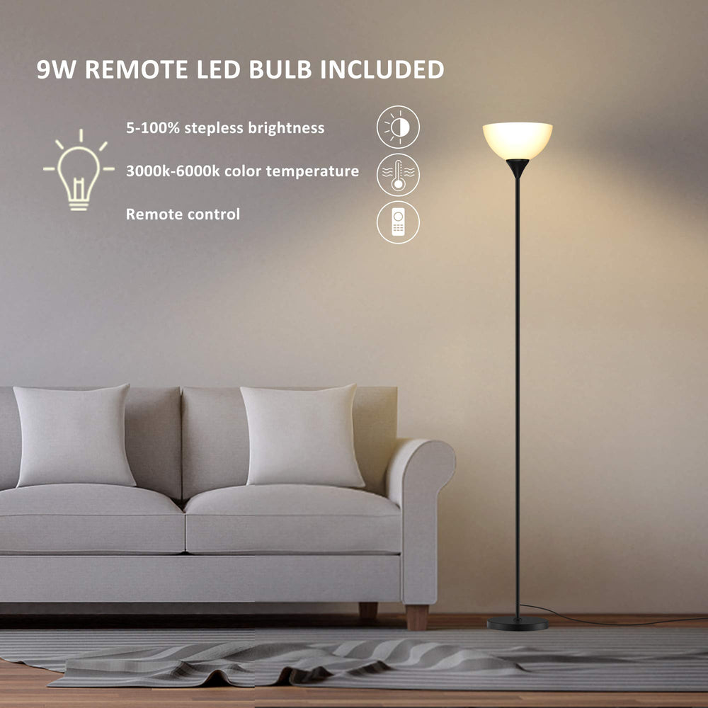 PESRAE lamp color temperature adjusts from warm to cool.