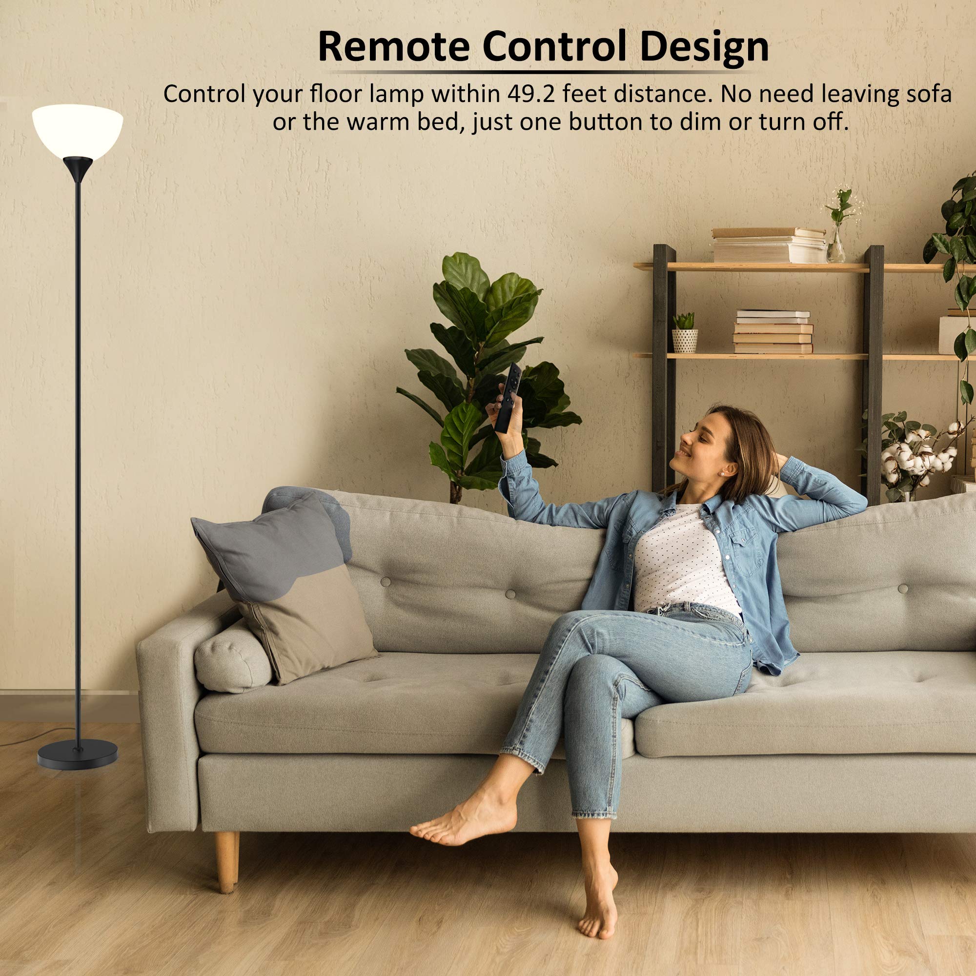PESRAE lamp shows stepless brightness for smooth dimming.