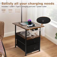 PESRAE charging station on the table powers multiple devices.