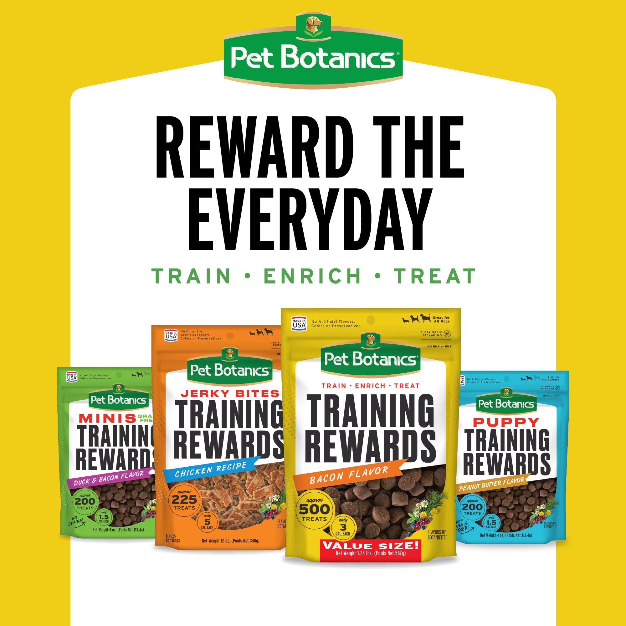 Pet Botanics made in the USA with US ingredients